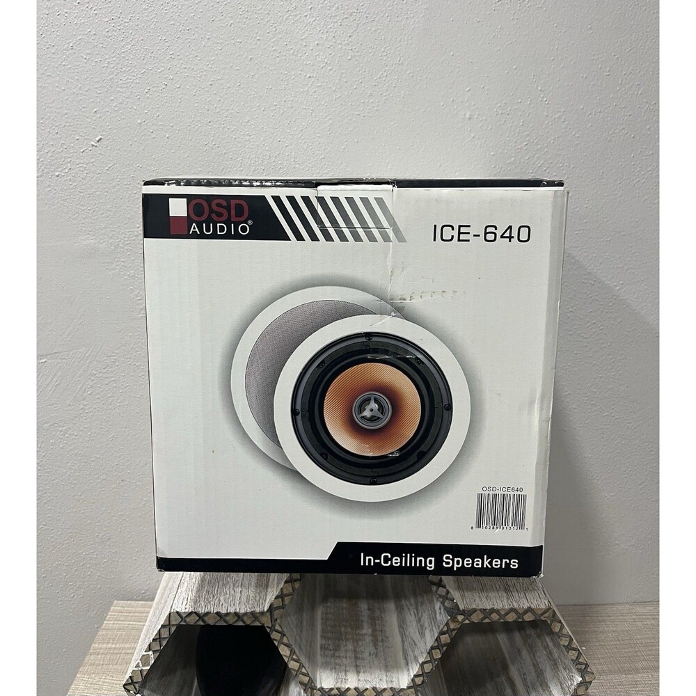 OSD Audio ICE-640 In-Ceiling Speakers 6.5" Pro Series 150W 8-Ohm NEW